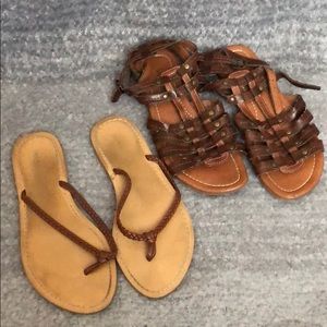 Brown/Tan Sandals
